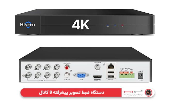 دستگاه ضبط تصویر پیشرفته 8 کانال