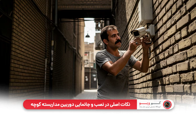 نکات اصلی در نصب و جانمایی دوربین مداربسته کوچه